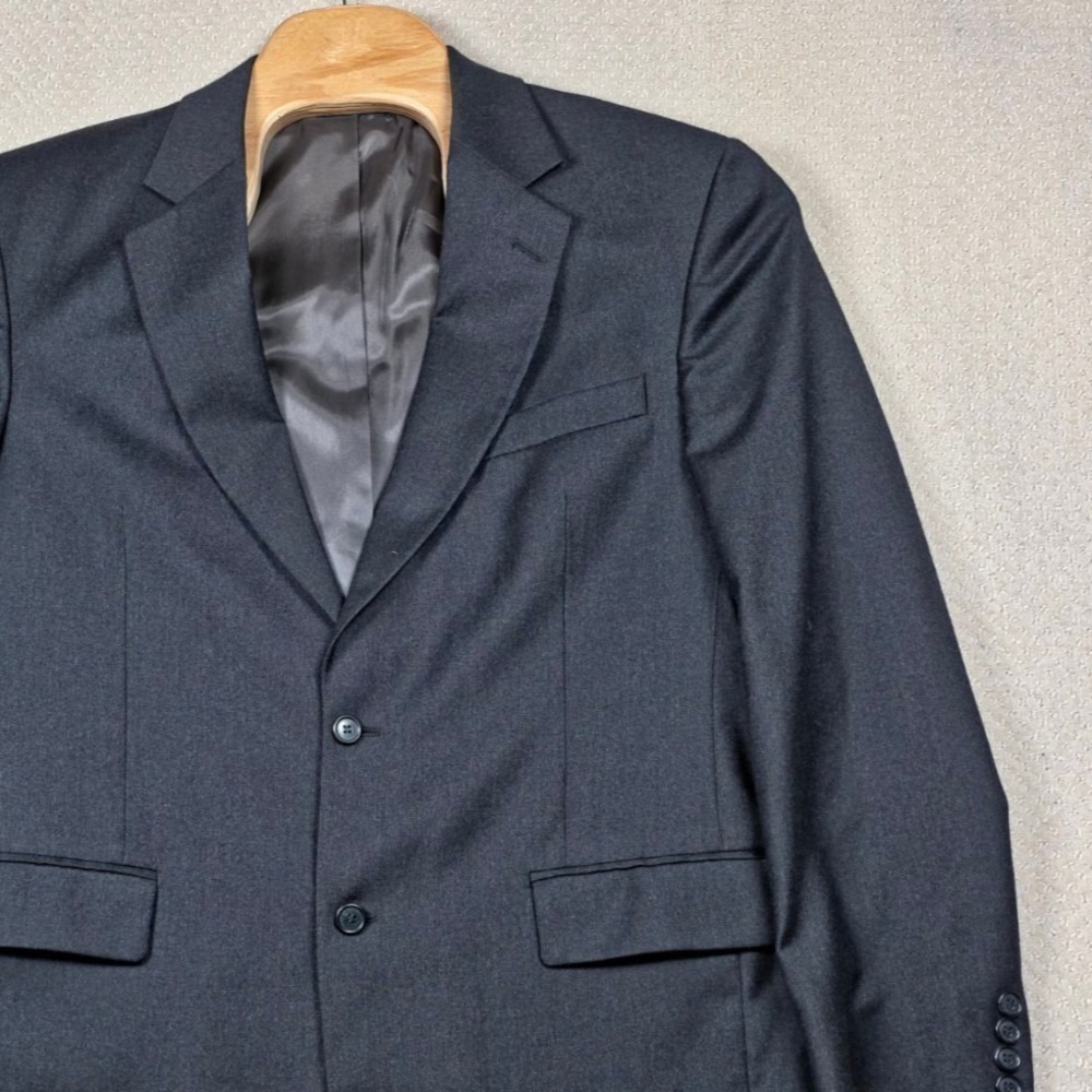 Jos. A. Bank Wool Cashmere Blazer Mens 42L Charcoal Gray‎ Sport Coat 2 Button